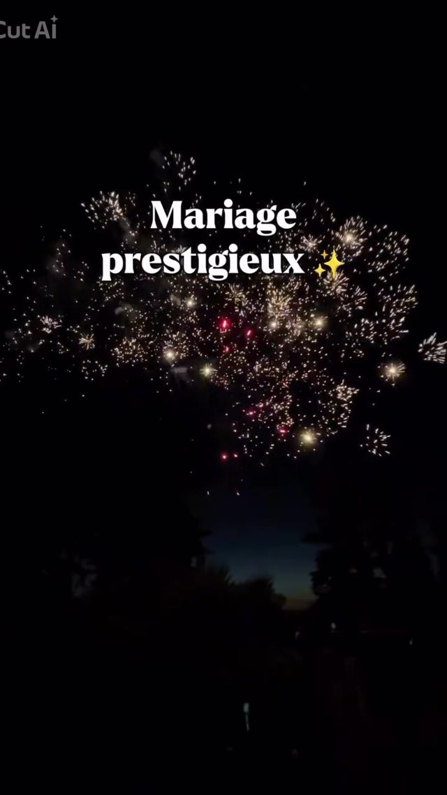 Vidéo : ambiance de mariage et feu d'artifice